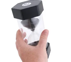 Grand sablier super lisible 30 minutes - NOIR - 16 cm MAXI