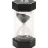 Grand sablier super lisible 15 minutes - NOIR - 16 cm MAXI