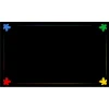Grand tapis Meeple noir Multijeux 100 x 60 cm