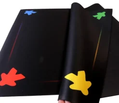 Grand tapis Meeple noir Multijeux 100 x 60 cm