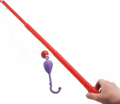 Grande Canne à pêche 59 cm pour jeux pêche aux canards avec crochet