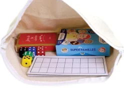 Grande Pochette plate 19 x 29 cm coton trousse à personnaliser fermeture éclair