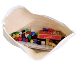 Grande Pochette plate 19 x 29 cm coton trousse à personnaliser fermeture éclair