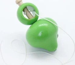 Grosse toupie bois 10 cm avec lanceur ficelle