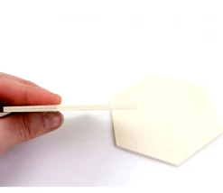 Hexagone en bois 10 cm de diamètre