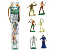 Héros et monstres : 6 figurines de jeu environ 6 cm