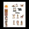 Indiens Powhatans : 12 figurines de jeu