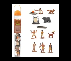 Indiens Powhatans : 12 figurines de jeu