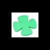 Jeton 29 mm trèfle à 4 feuilles vert