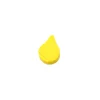 Jeton feuille goutte huile jaune -14 x 10 x 4 mm