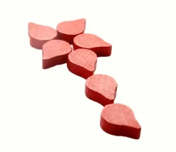 Jeton goutte rouge 14 x 10 x 4 mm