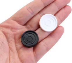 Jeton jeu noir ou blanc plastique Ø 2.3 cm modèle B à l'unité