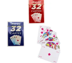 Jeu 32 cartes pas cher gamme françaises