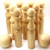 Jeu 9 Quilles bois verni de 24 cm + 2 boules en bois