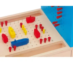 Jeu bataille navale en bois