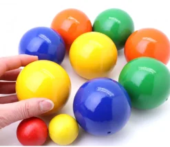 Jeu boules en bois pétanque (8 boules + 2 cochonnets) France