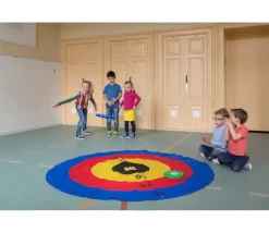 Jeu cible géante 2 mètres avec 3 frisbees