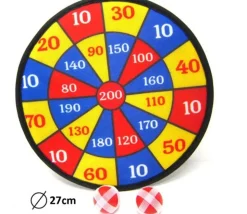 Jeu Cible velcro 27 cm velcro 2 balles de lancer