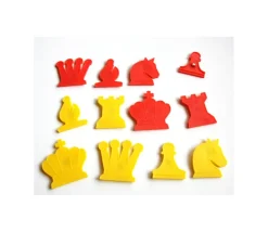 Jeu d'échec magnétique mural complet pour démonstration