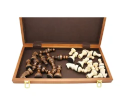 Jeu d'échecs magnétiques 40 cm en bois complet plateau pliable+ 32 pièces