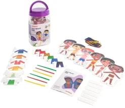 Jeu de laçage 6 grands personnages à habiller