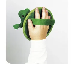 Jeu de lancer : grenouille scratch avec 2 cibles velcro nénuphar