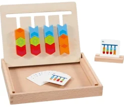 Jeu de logique couleurs tout en bois pour 1 joueur