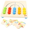 Jeu de logique enfant Arc-en-ciel bois