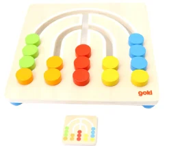 Jeu de logique enfant Arc-en-ciel bois