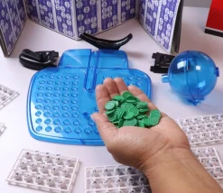 Jeu de mini loto familial avec boulier