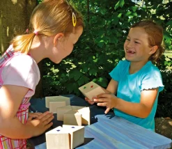 Jeu de pesée - Prismes Mémo des poids en bois