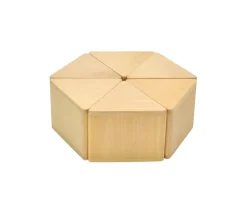 Jeu de pesée - Prismes Mémo des poids en bois