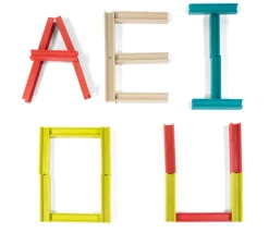 Jeu de poutres emboitables en bois écologique - construction