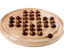 Jeu de solitaire en bois 22 cm diamètre