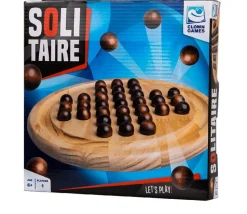 Jeu de solitaire en bois 22 cm diamètre