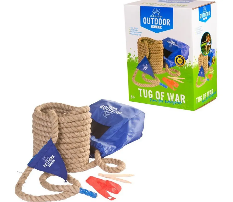 Jeu de tir à la corde 10 mètres avec drapeau limite