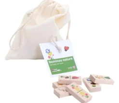 Jeu domino Nature tout en bois fabrication France