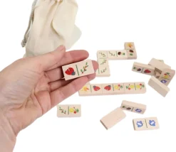 Jeu domino Nature tout en bois fabrication France