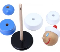 Jeu empilable bleu-blanc Marin 25 cm