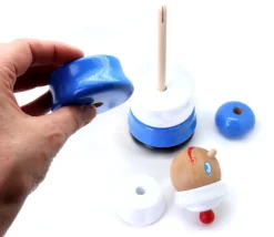 Jeu empilable bleu-blanc Marin 25 cm