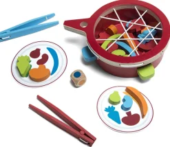 Jeu en bois Veggie - Wok motricité fine