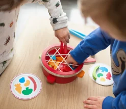 Jeu en bois Veggie - Wok motricité fine