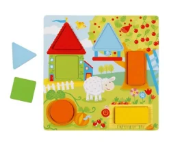 Jeu loto couleurs et formes en bois