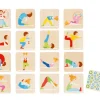Jeu mémo en bois - la gymnastique