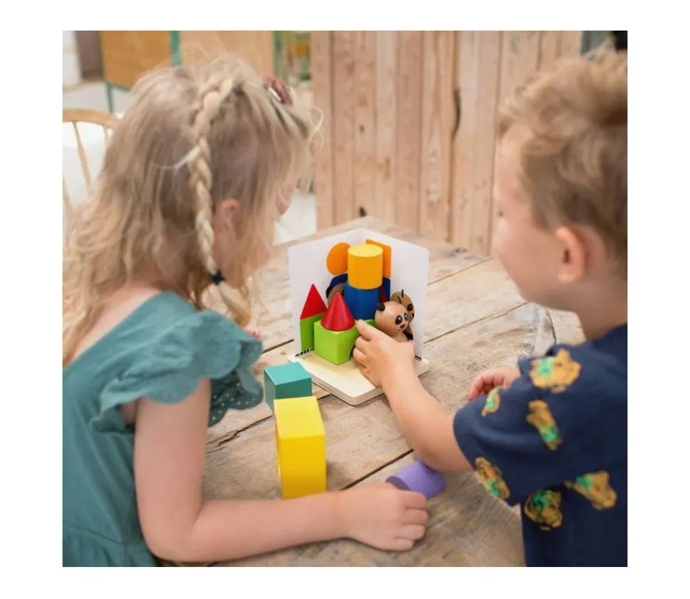 Jeu orientation Panda. Puzzle de spatialisation