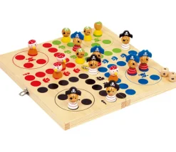 Jeu Petits chevaux - ludo pirate en bois