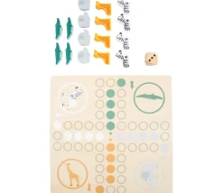 Jeu Petits chevaux en bois version Safari