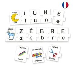 Jeu puzzle Cherche les lettres - Découverte de l'alphabet