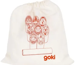 Jeu quilles animaux en bois avec sac - Kubb enfant