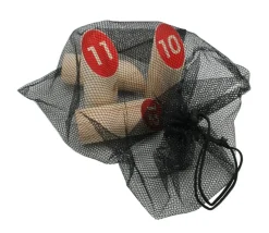 Jeu quilles finlandaises en bois numérotées 1 à 12 avec sac